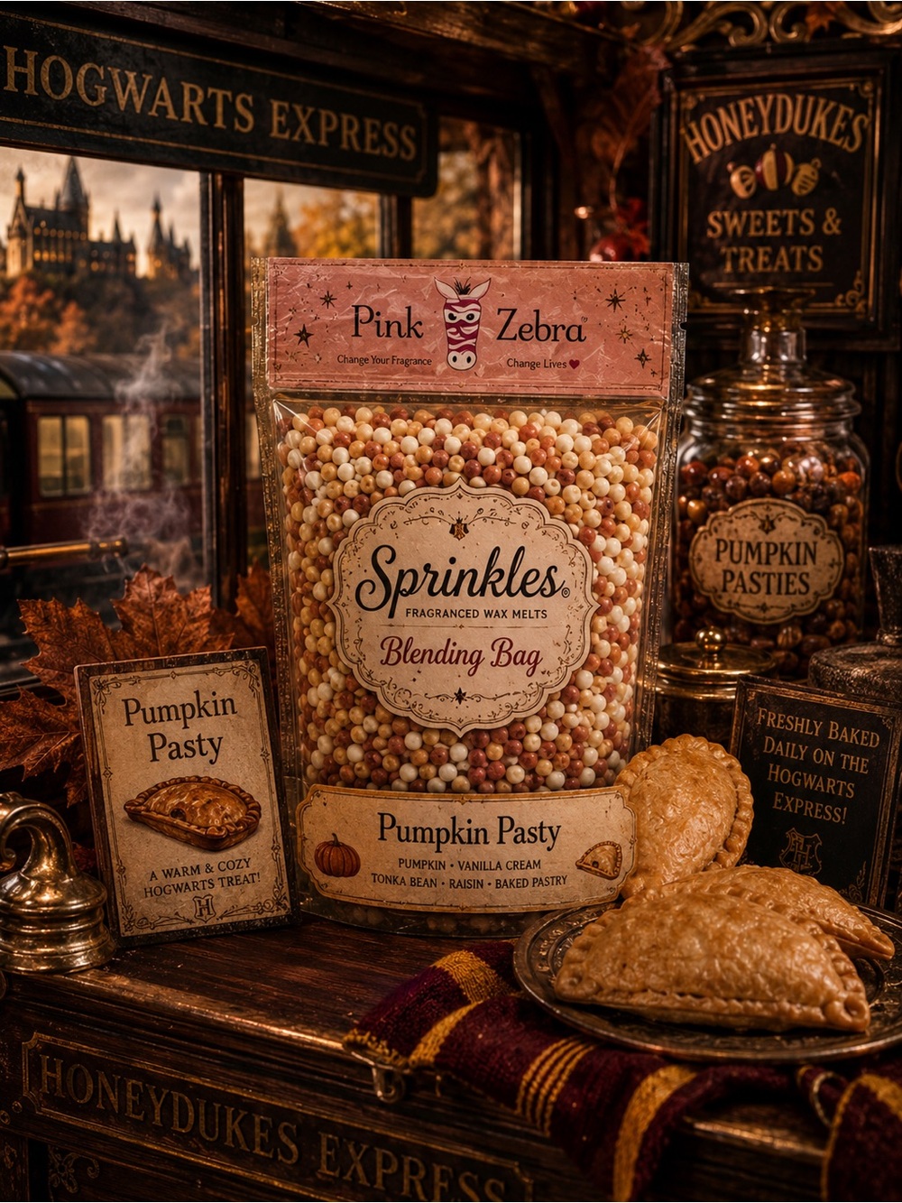 Pink Zebra Pumpkin Pasty Sprinkles Fragranced Wax Melts Harry Potter